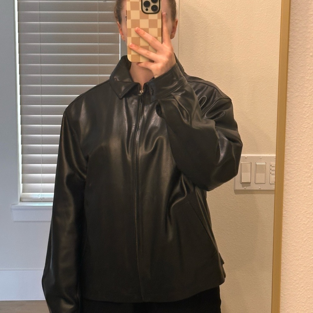 Old Navy Leather Jacket - Picture 5 of 5